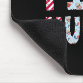 Picu Nurse Independence Day American Flag vom Juli Mousepad (Ecke)