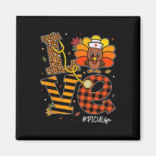 Picu Nurse Life Fall Nurse Türkei Erntedank Day Magnet