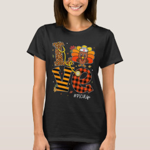 Picu Nurse Life Fall Nurse Türkei Erntedank Day T-Shirt