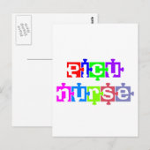 PICU NURSE PUZZLE PIECES POSTKARTE (Vorne/Hinten)