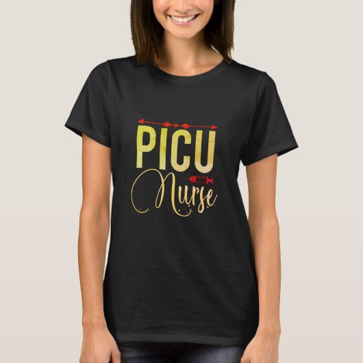 PICU Nurse T-Shirt (Vorderseite)
