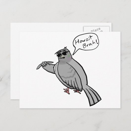 Pidgin Pigeon Postcard Postkarte (Vorne/Hinten)