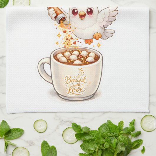 pidgy's coffee glitter v1  geschirrtuch (Gefaltet)