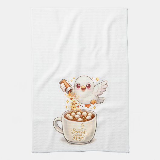 pidgy's coffee glitter v1  geschirrtuch (Vertikal)