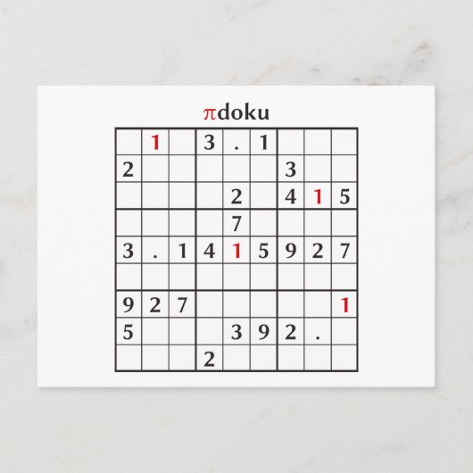 Pidoku Postkarte (Vorderseite)