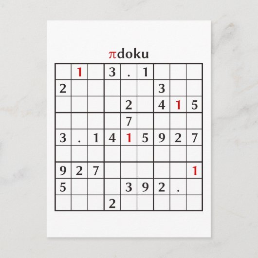 Pidoku Postkarte (Vorderseite)
