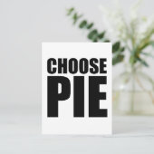 Pie auswählen postkarte (Stehend Vorderseite)