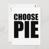 Pie auswählen postkarte (Vorne/Hinten)