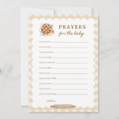 Pie Baby Dusche Gebete für Babykarten Einladung (Vorderseite)