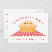 Pie Baking Contest Niedliches Landkreis Festival Postkarte (Vorne/Hinten)