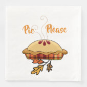 Pie bitte | Apfelkuchen Serviette (Vorderseite)