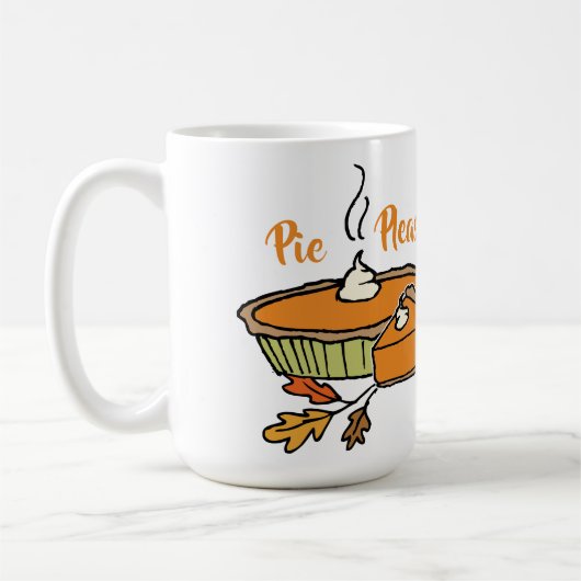 Pie Bitte Erntedank Themed Tasse Pumpkin Pie (Links)