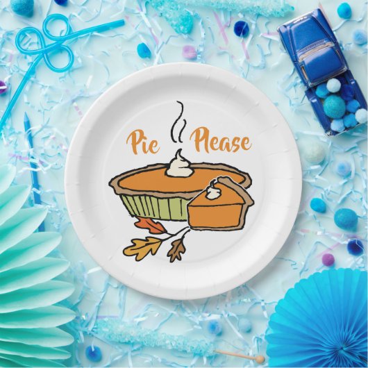 Pie bitte | Pumpkin Pie | Erntedank Holiday Pappteller (Party)