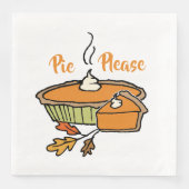Pie bitte | Pumpkin Pie Serviette (Vorderseite)