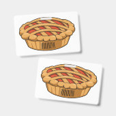 Pie-Cartoon-Abbildung Ausweis (Vorder- & Rückseite)