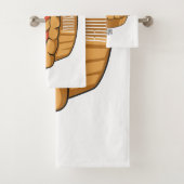 Pie-Cartoon-Abbildung Badhandtuch Set (Insitu)