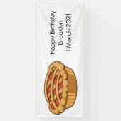 Pie-Cartoon-Abbildung Banner (Vertikal)