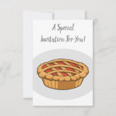 Pie-Cartoon-Abbildung Einladung (Rückseite)