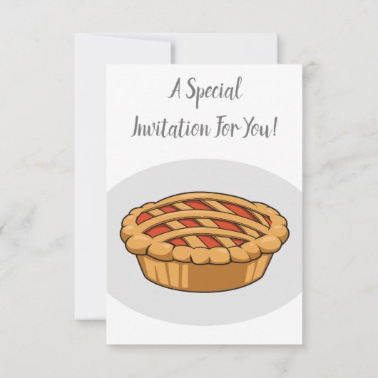Pie-Cartoon-Abbildung Einladung (Rückseite)