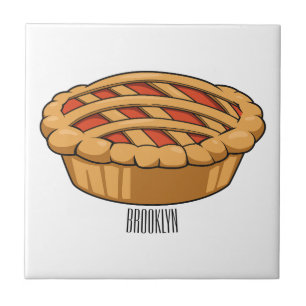 Pie-Cartoon-Abbildung Fliese