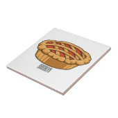 Pie-Cartoon-Abbildung Fliese (Seite)