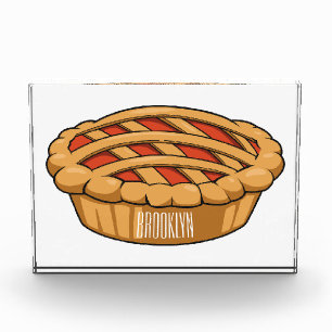 Pie-Cartoon-Abbildung Fotoblock