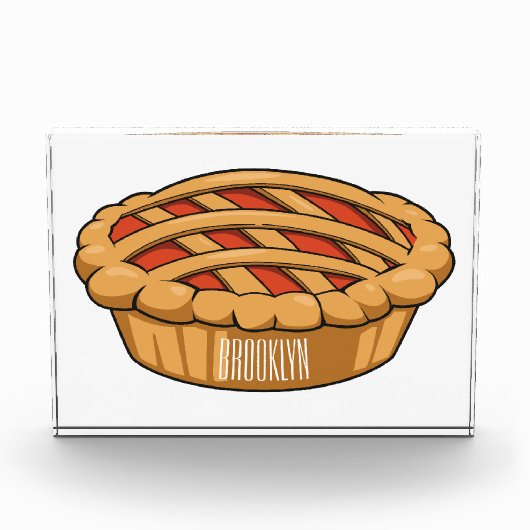 Pie-Cartoon-Abbildung Fotoblock (Vorderseite)