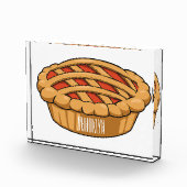 Pie-Cartoon-Abbildung Fotoblock (Rechts)