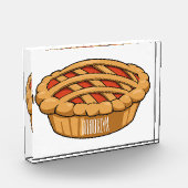Pie-Cartoon-Abbildung Fotoblock (Links)