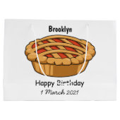 Pie-Cartoon-Abbildung Große Geschenktüte (Rückseite)