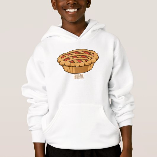 Pie-Cartoon-Abbildung Hoodie (Vorderseite)