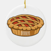 Pie-Cartoon-Abbildung Keramik Ornament (Hinten)
