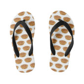 Pie-Cartoon-Abbildung Kinderbadesandalen (Fußbett)