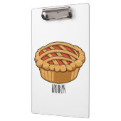 Pie-Cartoon-Abbildung Klemmbrett (Links)