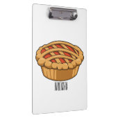 Pie-Cartoon-Abbildung Klemmbrett (Rechts)
