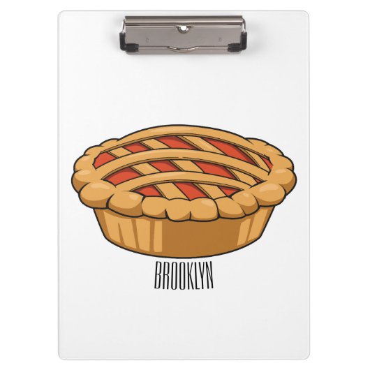 Pie-Cartoon-Abbildung Klemmbrett (Vorderseite)