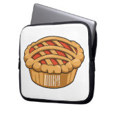 Pie-Cartoon-Abbildung Laptopschutzhülle (Vorderseite Links)