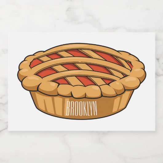 Pie-Cartoon-Abbildung Lebensmitteletikett (Einzelnes Label)