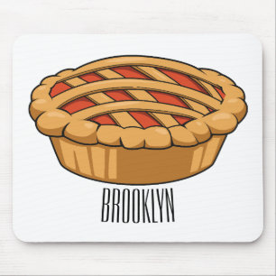 Pie-Cartoon-Abbildung Mousepad