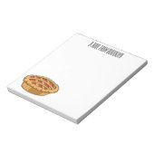 Pie-Cartoon-Abbildung Notizblock (Rotiert)