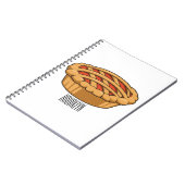 Pie-Cartoon-Abbildung Notizblock (Linke Seite)