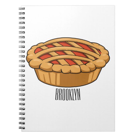 Pie-Cartoon-Abbildung Notizblock (Vorderseite)