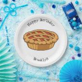 Pie-Cartoon-Abbildung Pappteller (Party)