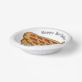 Pie-Cartoon-Abbildung Pappteller (Gewinkelt)