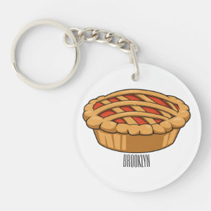 Pie-Cartoon-Abbildung Schlüsselanhänger