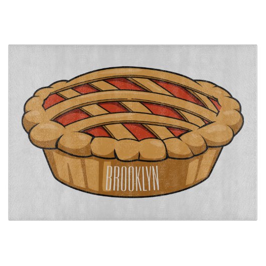Pie-Cartoon-Abbildung Schneidebrett (Vorderseite)
