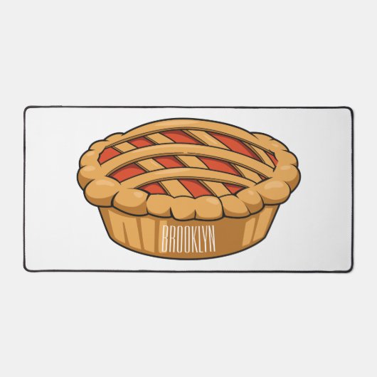 Pie-Cartoon-Abbildung Schreibtischunterlage (Vorderseite)