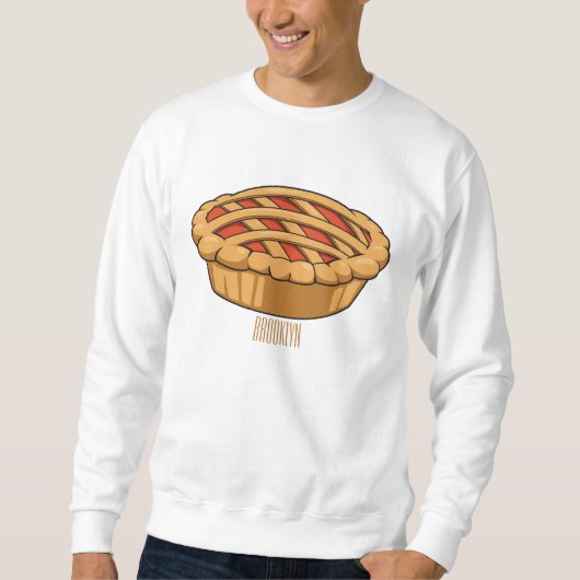 Pie-Cartoon-Abbildung Sweatshirt (Vorderseite)
