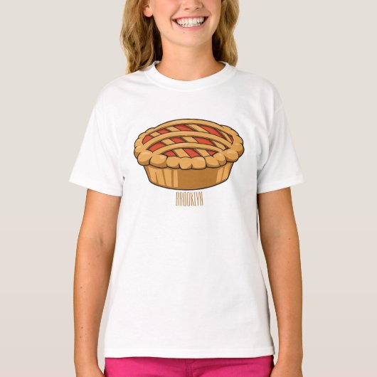 Pie-Cartoon-Abbildung T-Shirt (Vorderseite)