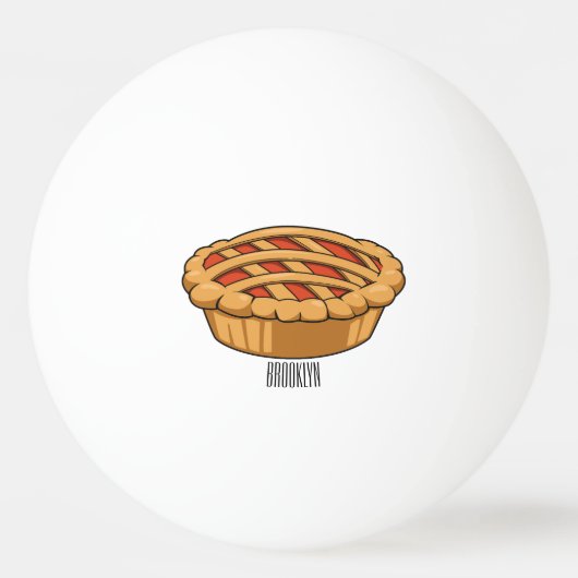 Pie-Cartoon-Abbildung Tischtennisball (Vorderseite)